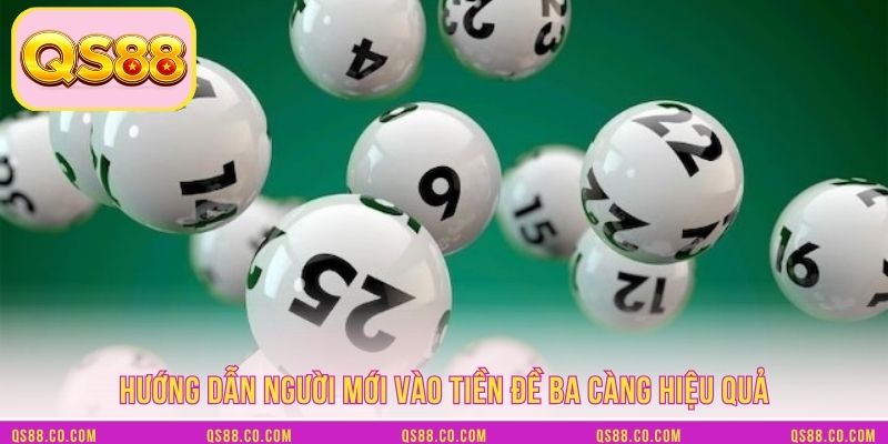 Hướng dẫn người mới vào tiền đề ba càng hiệu quả